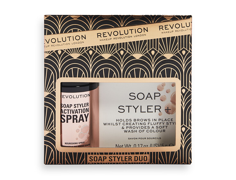 Gel e pomate per sopracciglia Makeup Revolution London Soap Styler+ Duo 50 ml Sets