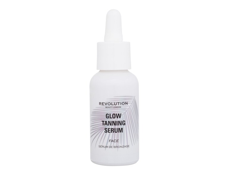 Sonnenschutz fürs Gesicht Makeup Revolution London Glow Tanning Serum SPF30 30 ml Beschädigte Schachtel