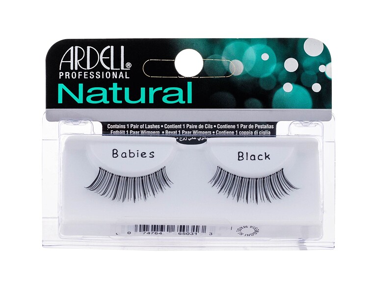 Falsche Wimpern Ardell Natural Babies 1 St. Black Beschädigte Schachtel