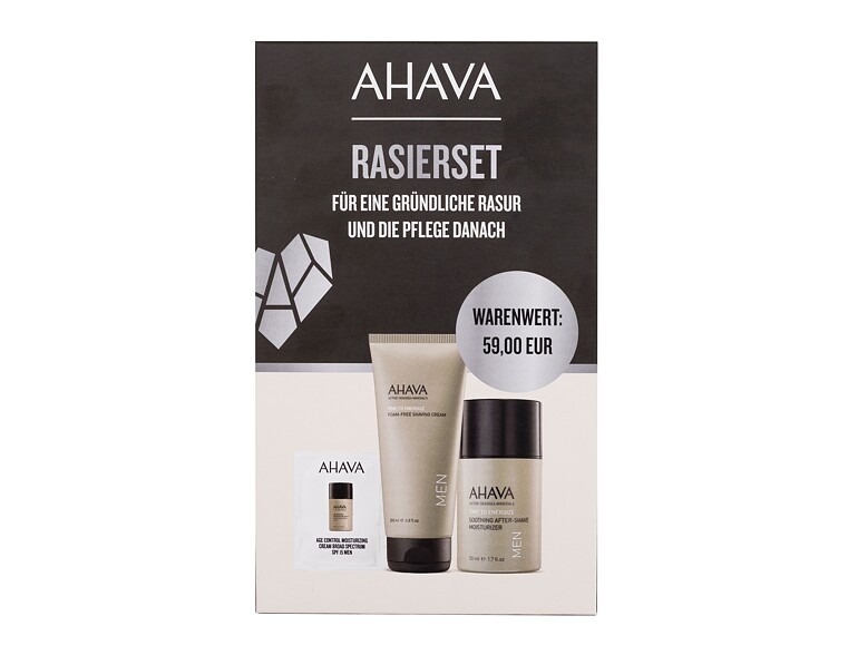 Rasiercreme AHAVA Men Time To Energize 200 ml Beschädigte Schachtel Sets