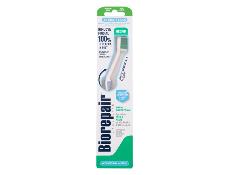 Zahnbürste Biorepair Antibacterial Toothbrush Medium 1 St. Beschädigte Schachtel