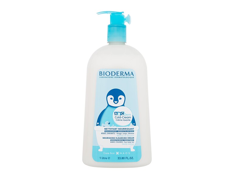 Crème de douche BIODERMA ABCDerm Cold-Cream Nourishing Cleansing Cream 1000 ml