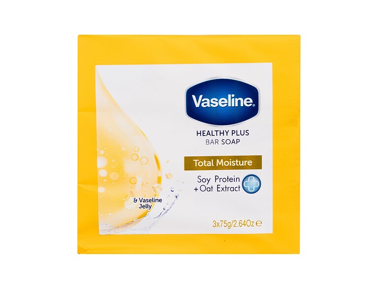 Seife Vaseline Healthy Plus Bar Soap Total Moisture 3x75 g