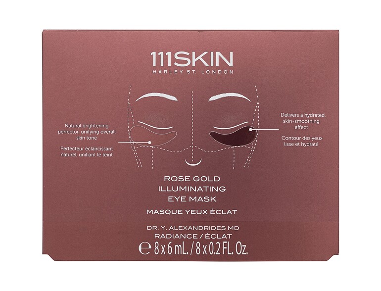 Augenmaske 111SKIN Rose Gold Iluminating Eye Mask 8x6 ml