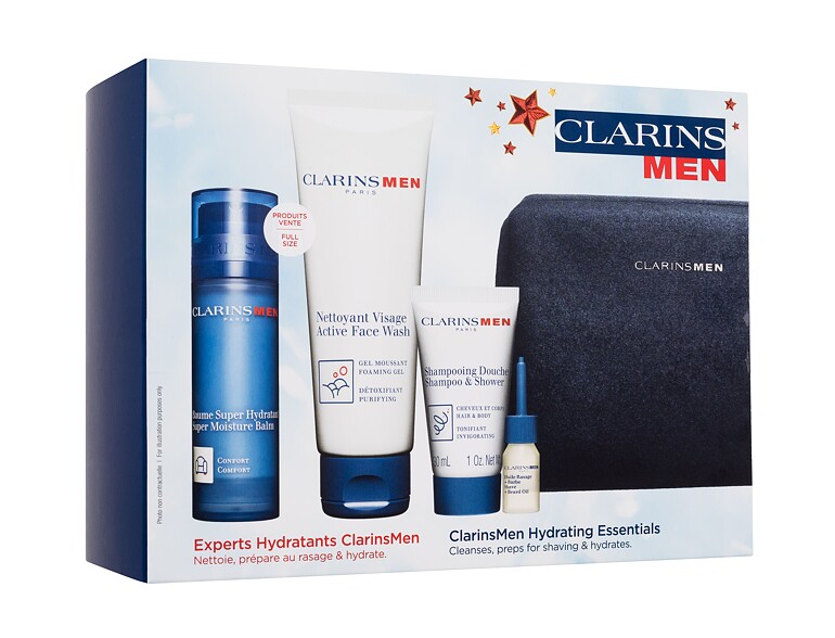 Tagescreme Clarins Men Hydrating Essentials 50 ml Sets