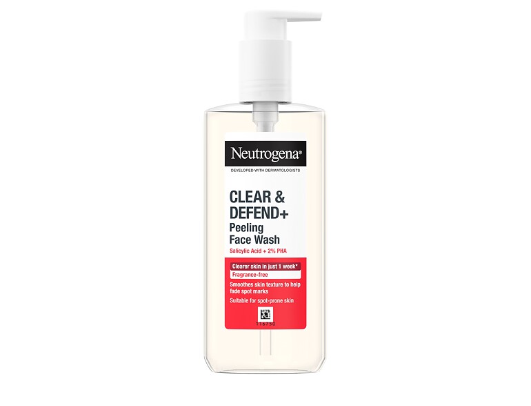 Reinigungsgel Neutrogena Clear & Defend+ Peeling Face Wash 200 ml