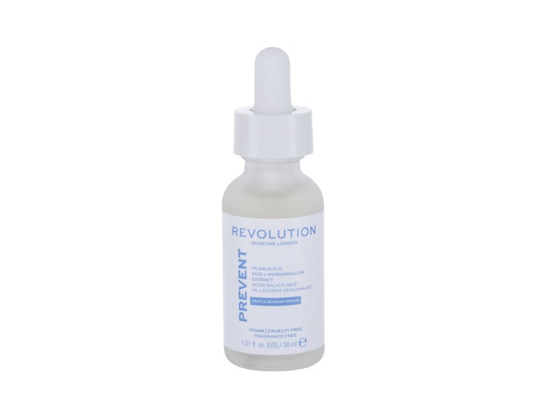 Sérum visage Revolution Skincare Prevent 1% Salicylic Acid + Marshmallow Blemish Serum 30 ml
