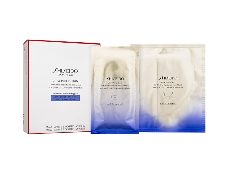 Gesichtsmaske Shiseido Vital Perfection LiftDefine Radiance Face Mask 12 St.