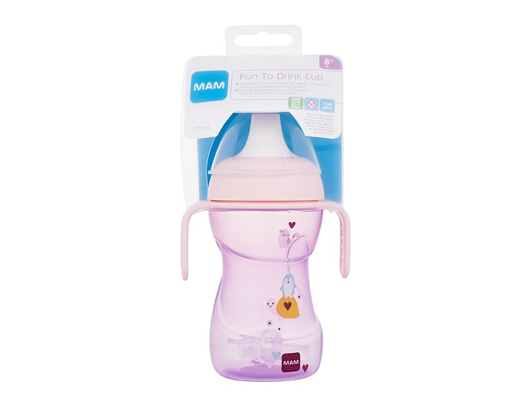 Trinkbecher MAM Fun To Drink Cup 8m+ Blush 270 ml