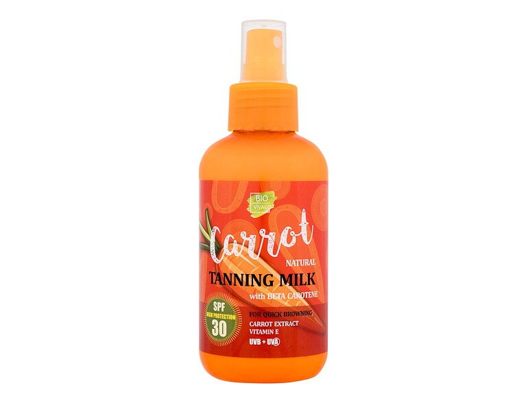 Sonnenschutz Vivaco Bio Carrot Tanning Milk SPF30 150 ml