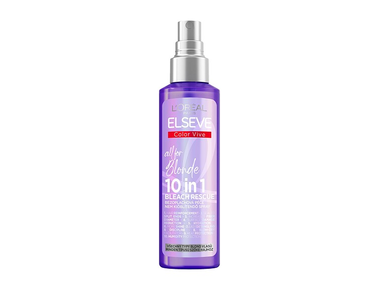 Pflege ohne Ausspülen L'Oréal Paris Elseve Color-Vive All For Blonde 10in1 Bleach Rescue 150 ml