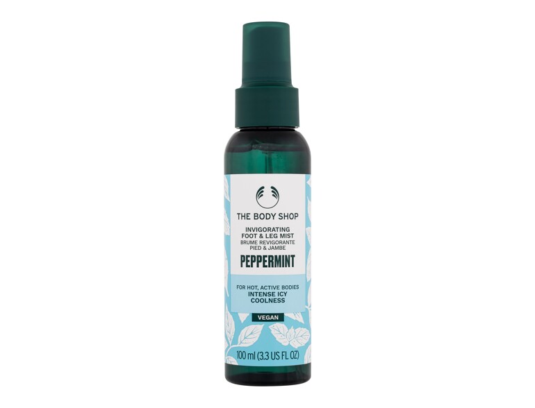 Fußspray The Body Shop Peppermint Invigorating Foot & Leg Mist 100 ml