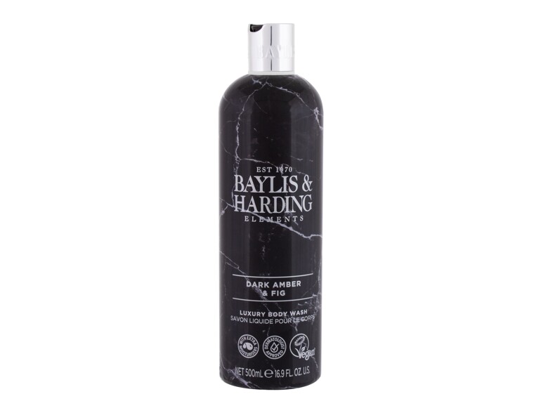 Duschgel Baylis & Harding Elements Dark Amber & Fig 500 ml Beschädigtes Flakon