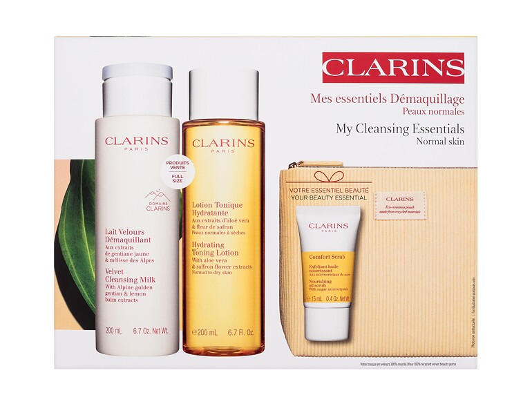 Reinigungsmilch Clarins My Cleansing Essentials Normal Skin 200 ml Beschädigte Schachtel Sets