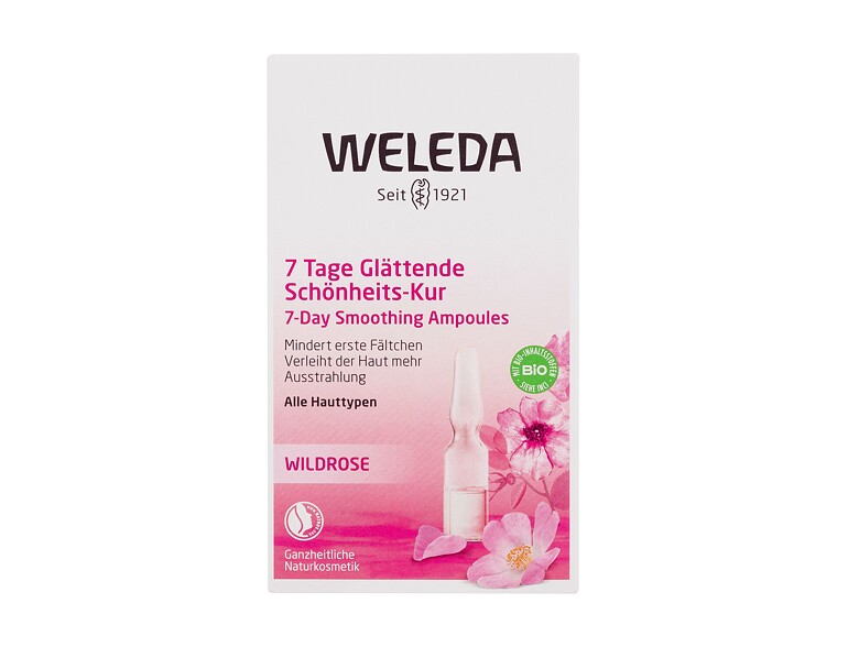 Gesichtsserum Weleda Wild Rose 7 Day Smoothing Beauty Treatment 7x0,8 ml