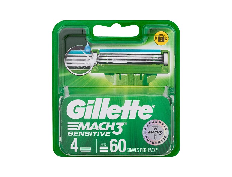 Ersatzklinge Gillette Mach3 Sensitive 4 St.