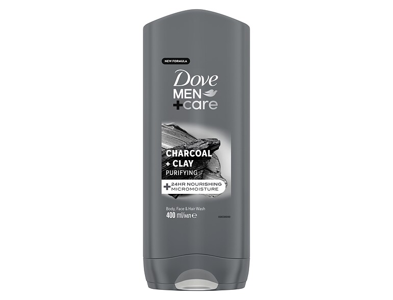 Duschgel Dove Men + Care Charcoal + Clay 400 ml