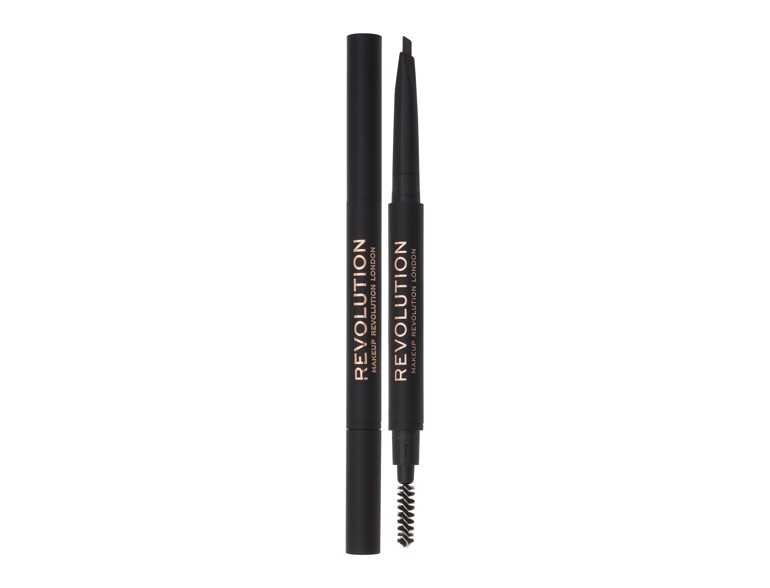 Augenbrauenstift  Makeup Revolution London Duo Brow Definer 0,25 g Dark Brown