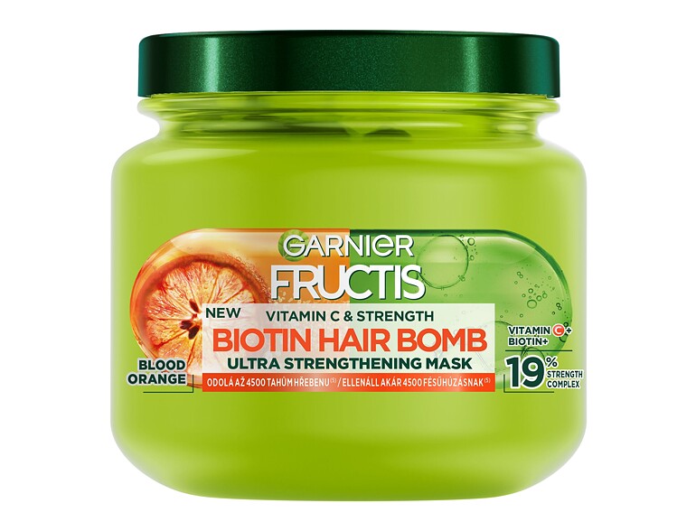 Haarmaske Garnier Fructis Vitamin & Strength Biotin Hair Bomb 320 ml