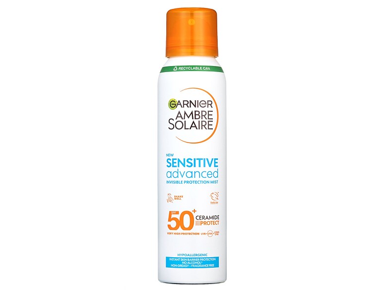 Sonnenschutz Garnier Ambre Solaire Sensitive Advanced Invisible Protection Mist SPF50+ 150 ml