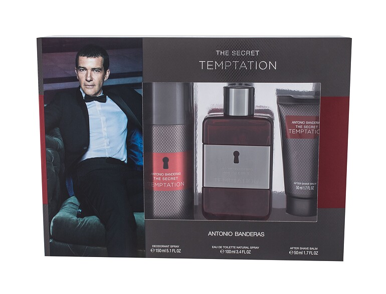 Eau de Toilette Banderas The Secret Temptation 100 ml Beschädigte Schachtel Sets