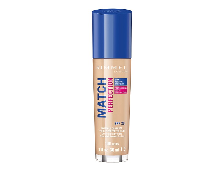 Foundation Rimmel London Match Perfection SPF20 30 ml 100 Ivory