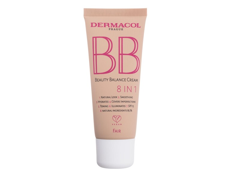 BB Creme Dermacol BB Beauty Balance Cream 8 IN 1 SPF15 30 ml 1 Fair