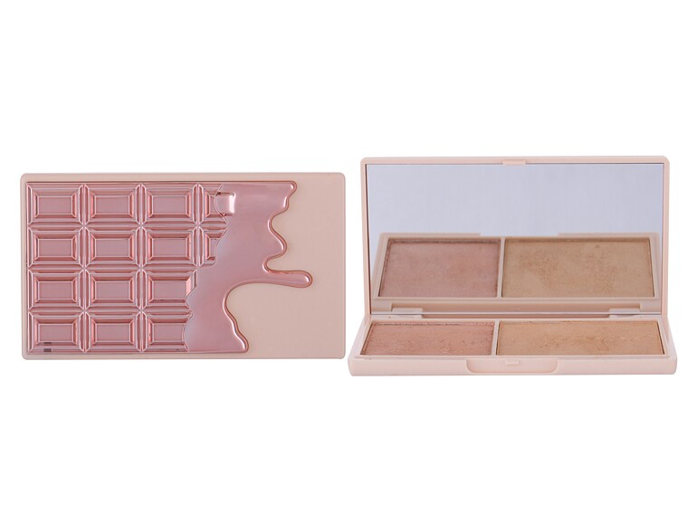 Highlighter Makeup Revolution London I Heart Makeup Chocolate Duo Palette 11,2 g Rose Gold Glow Beschädigte Schachtel