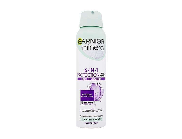 Antiperspirant Garnier Mineral Protection 6-in-1 Floral Fresh 48h 150 ml