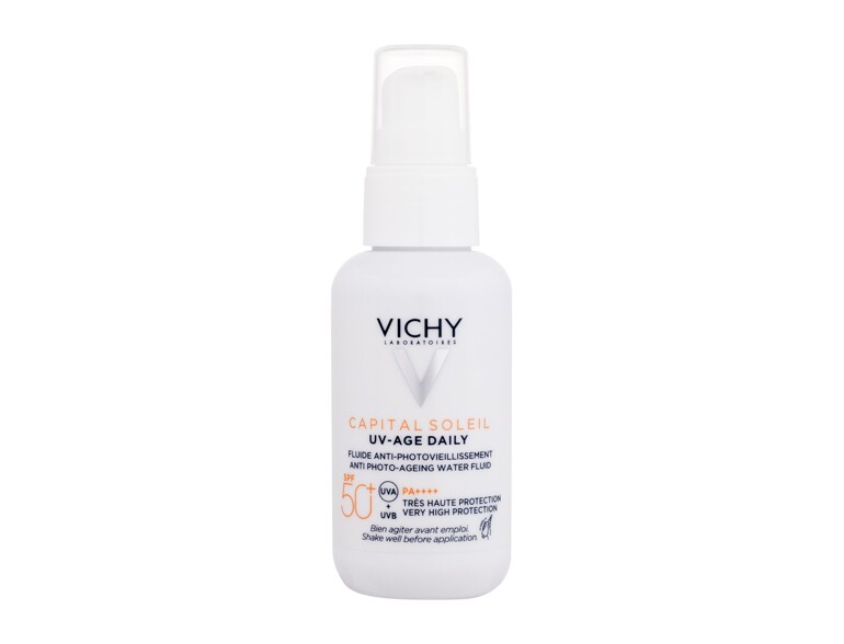 Protezione solare viso Vichy Capital Soleil UV-Age Daily Anti Photo-Ageing Water Fluid SPF50+ 40 ml