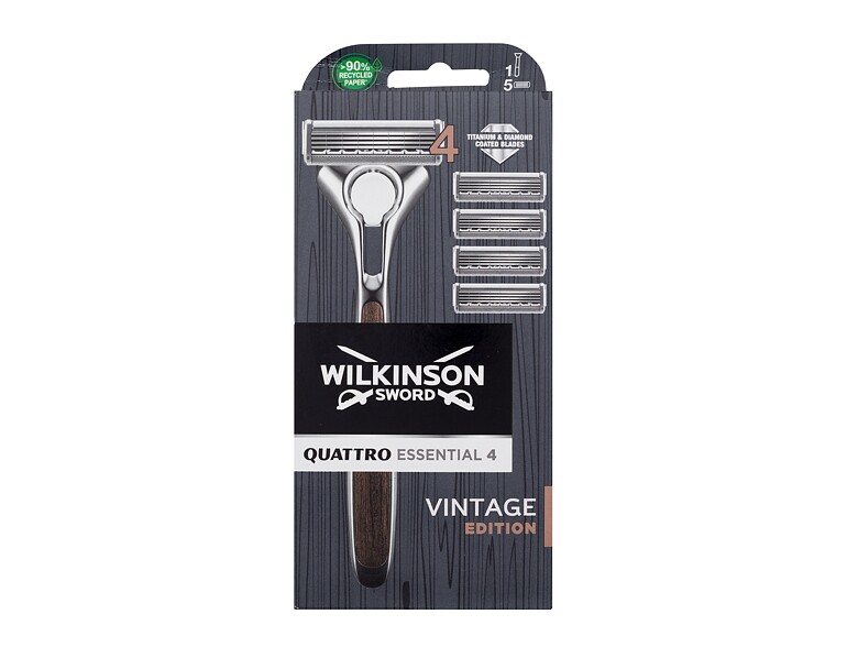 Rasierer Wilkinson Sword Quattro Essential 4 Vintage Edition 1 St. Beschädigte Schachtel