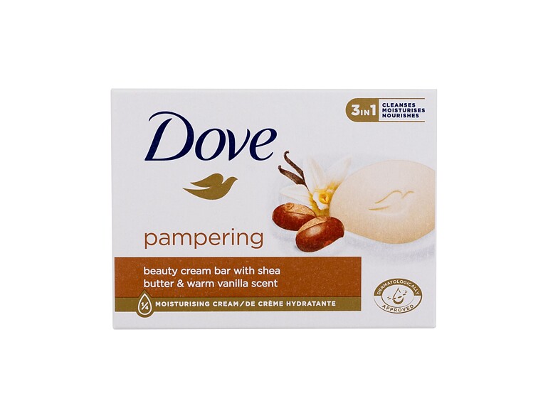 Seife Dove Pampering Beauty Cream Bar 90 g Beschädigte Schachtel