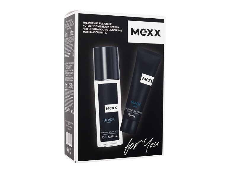 Deodorant Mexx Black 75 ml Beschädigte Schachtel Sets