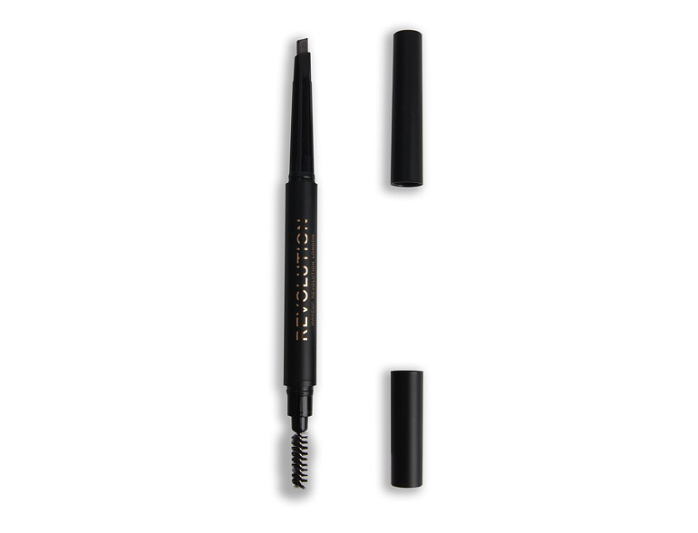 Augenbrauenstift  Makeup Revolution London Duo Brow Definer 0,15 g Brown