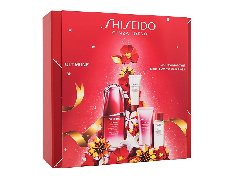 Gesichtsserum Shiseido Ultimune Skin Defense Ritual 50 ml Beschädigte Schachtel Sets