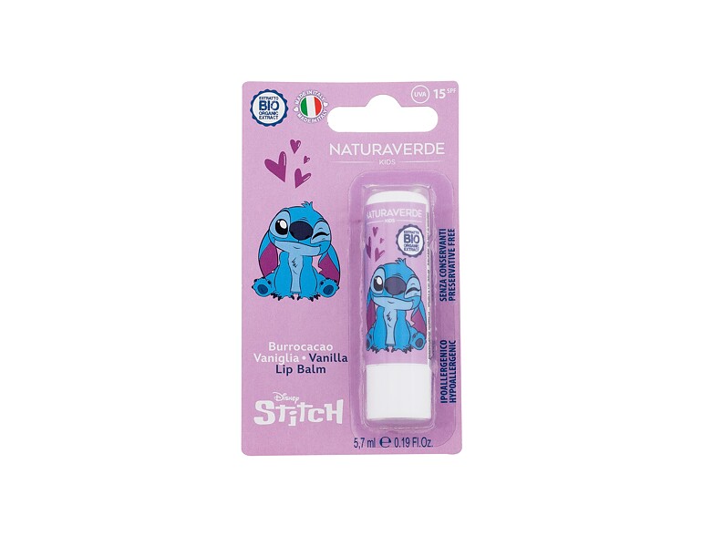 Lippenbalsam Naturaverde Disney Stitch Lip Balm 5,7 ml