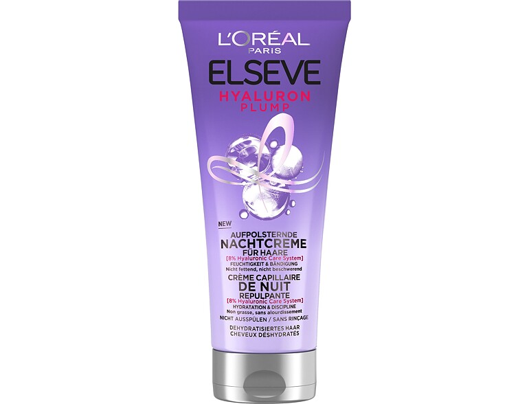 Haarmaske L'Oréal Paris Elseve Hyaluron Plump Night Cream 200 ml