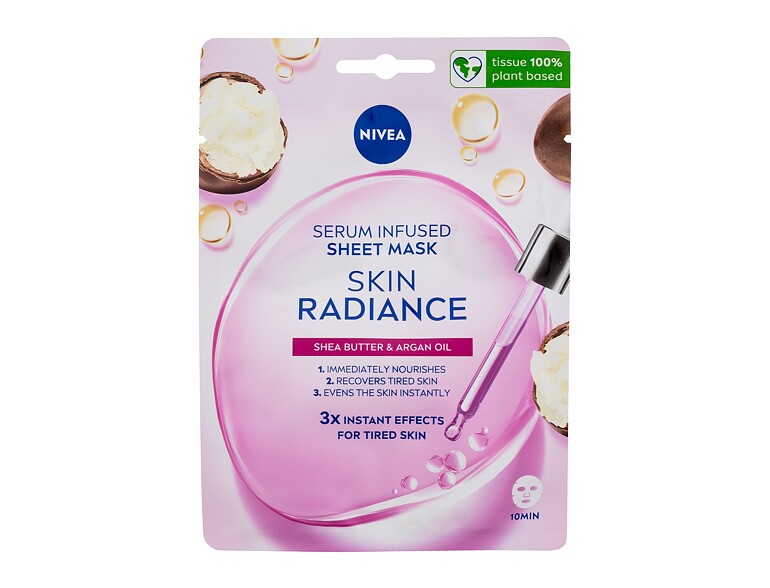 Gesichtsmaske Nivea Skin Radiance Serum Infused Sheet Mask 1 St.