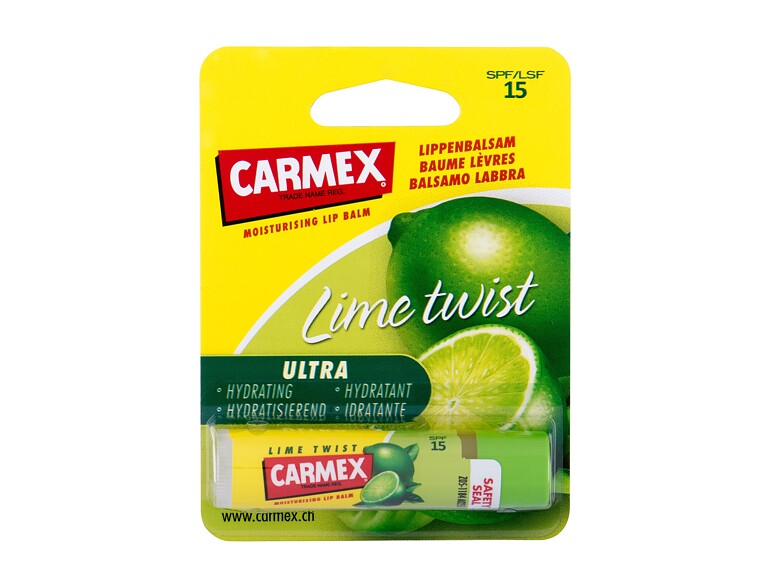 Lippenbalsam Carmex Ultra Moisturising Lip Balm Lime Twist SPF15 4,25 g